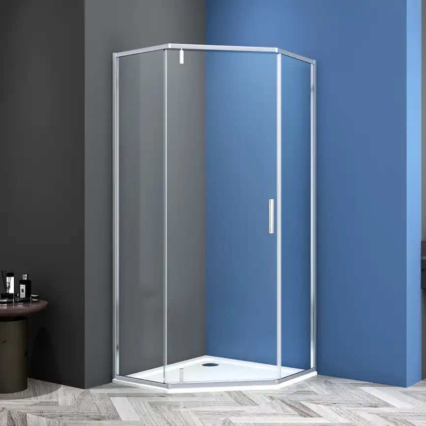 Душевой уголок AVS Трапеция Слим 90x90 профиль хром, стекло прозрачное, 803-0001-195-9090-CR-T фото 2