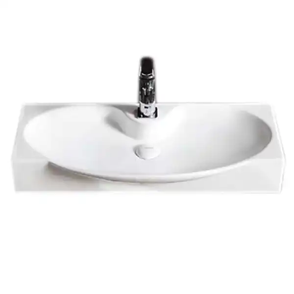 Умывальник CeramaLux STR4282A 690х335х110 Подвесная цвет Белый фото 1