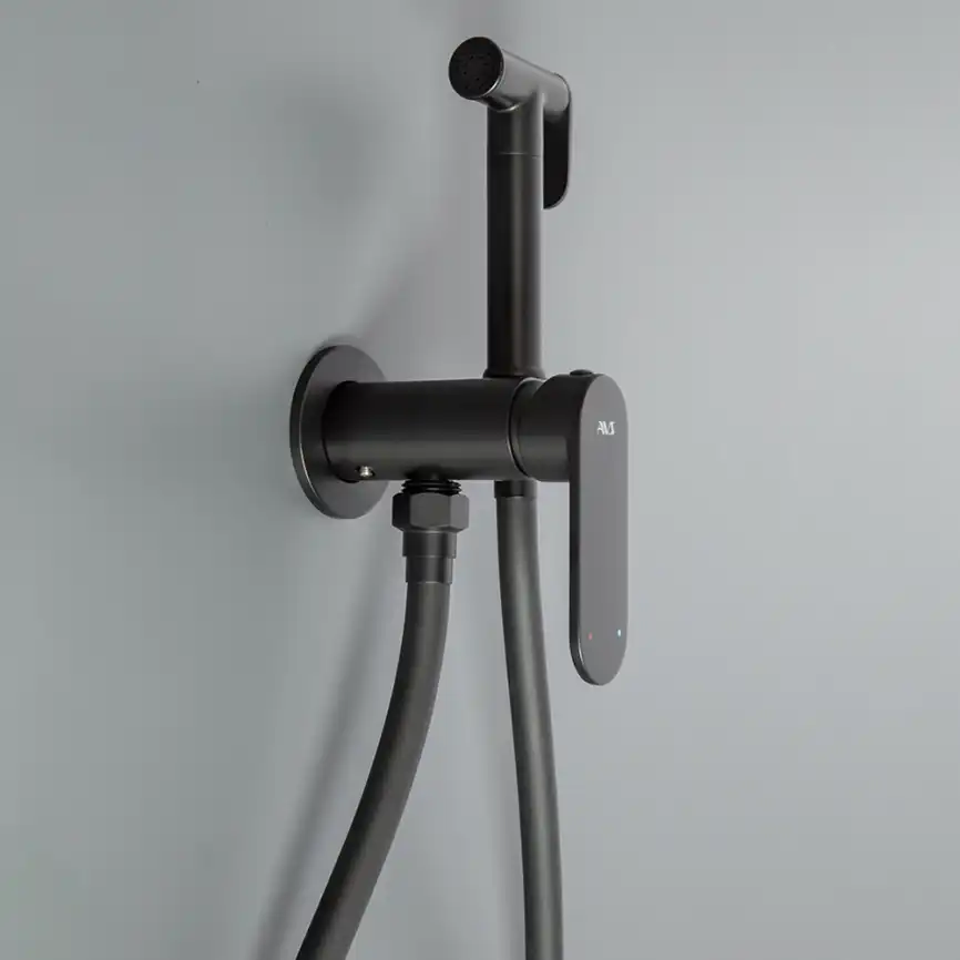 Гигиенический душ со смесителем AVS Beauty черный матовый, 811-531-MB фото 4