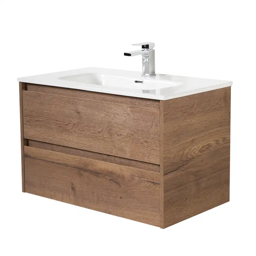 Тумба под раковину BelBagno KRAFT-900-2C-SO-RT подвесная Rovere Tabacco фото 1