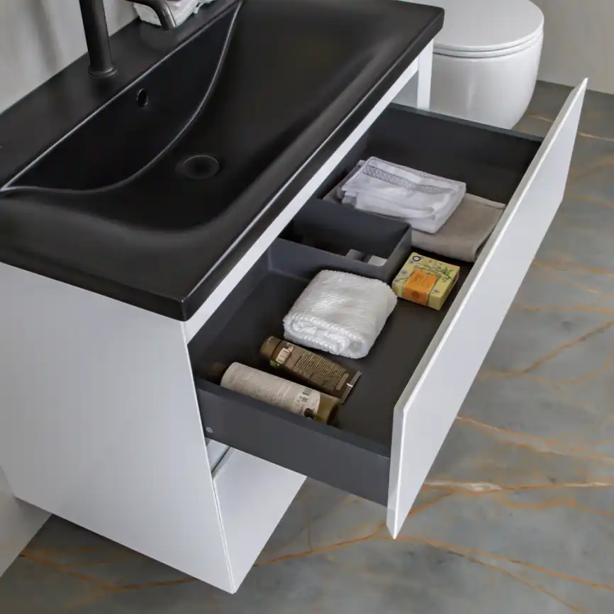 Тумба с раковиной AVS Гармония 80 белая, N821-07-800WG-01-810BM фото 10