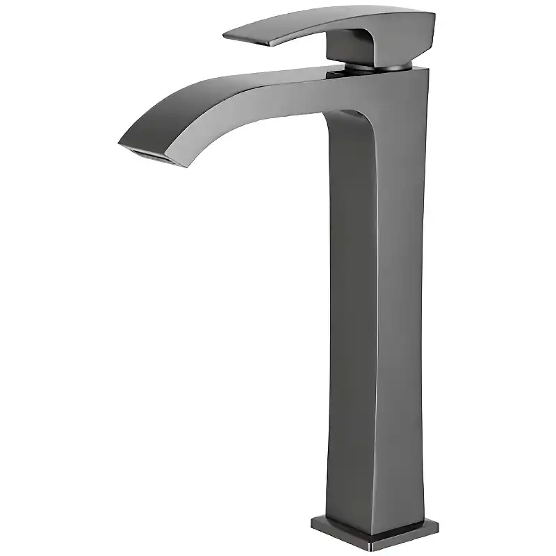 Смеситель для раковины Gappo G1007-89 высокий, Оружейная сталь фото 1