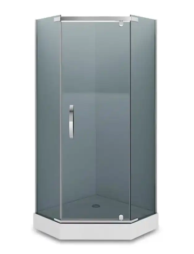 Душевой уголок Loranto Neo 90х90 CS-22112, стекло Тонированное, профиль Серебро фото 1