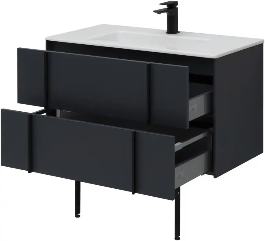 Тумба под раковину Allen Brau Reality 90 1.32006.AM антрацит матовый фото 33