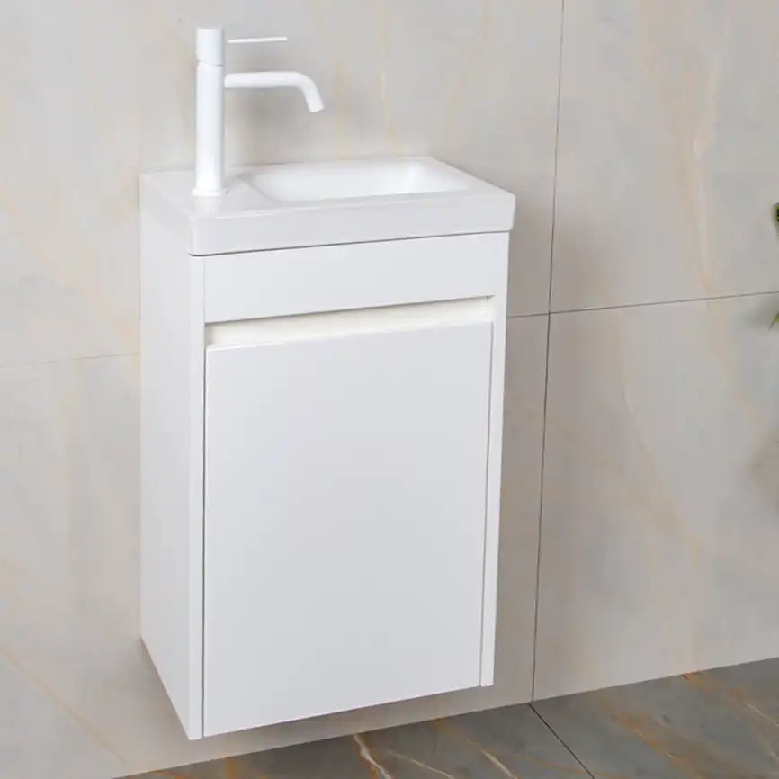 Тумба с раковиной AVS Миниатюра 40 L белая, K821-08-400L-WG-04-410WG фото 1