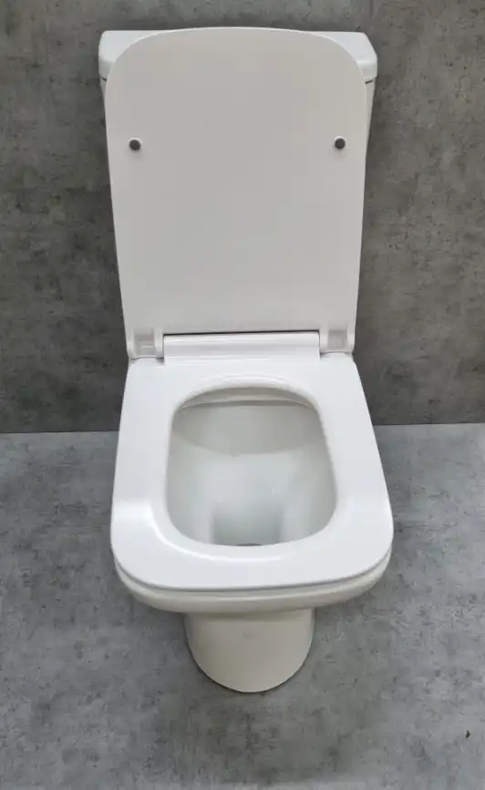 Унитаз-компакт Ceramalux WK-9125, безободковый, с бачком и сидением микролифт Белый фото 4