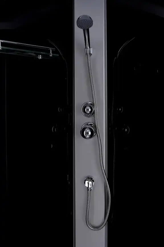 Душевая кабина Loranto 100х80 CS-5180-13L G, низкий поддон, цвет профиля сатин фото 3