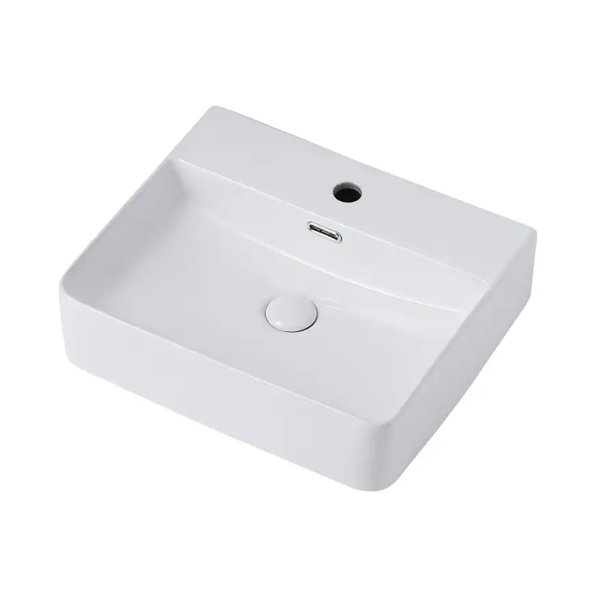 Раковина накладная ABBER RECHTECK 50х42х13 AC2203, прямоугольная, белая фото 2