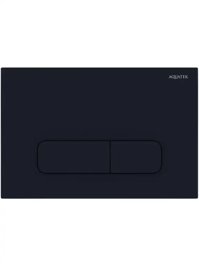 Кнопка смыва Aquatek PNS-0000010, Черный матовый фото 1