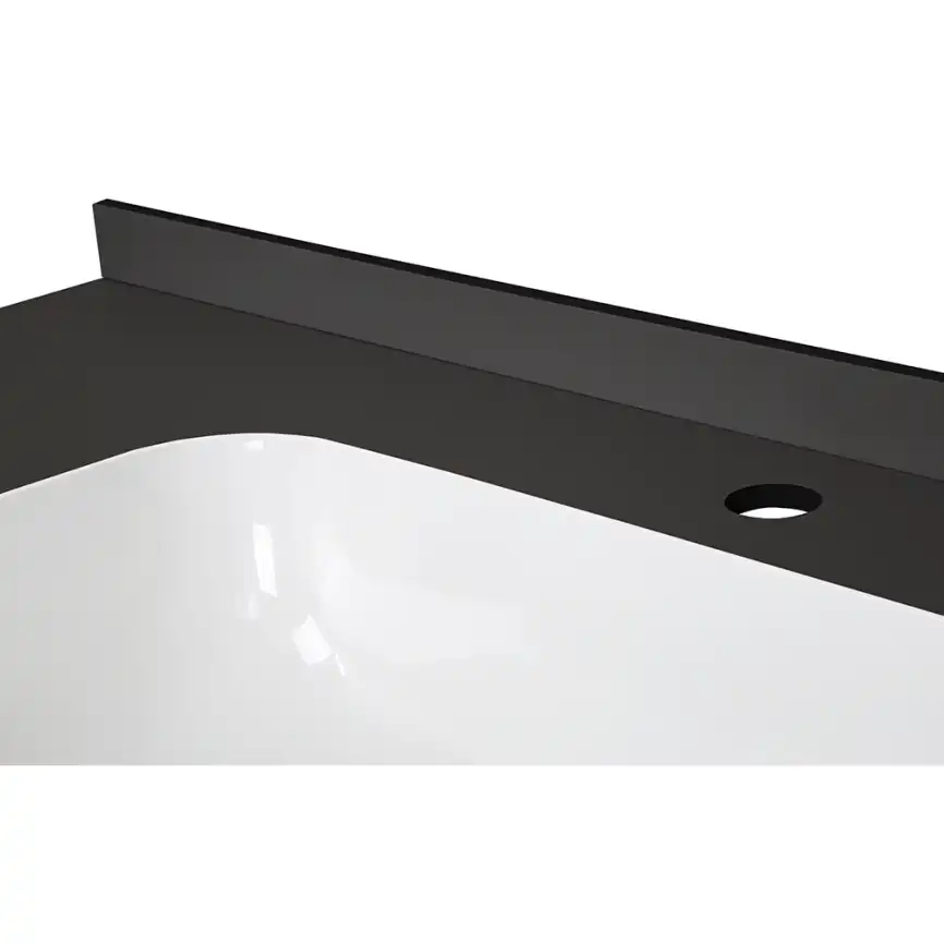 Раковина мебельная AVS Шарм 100x56 белая/черная фото 6