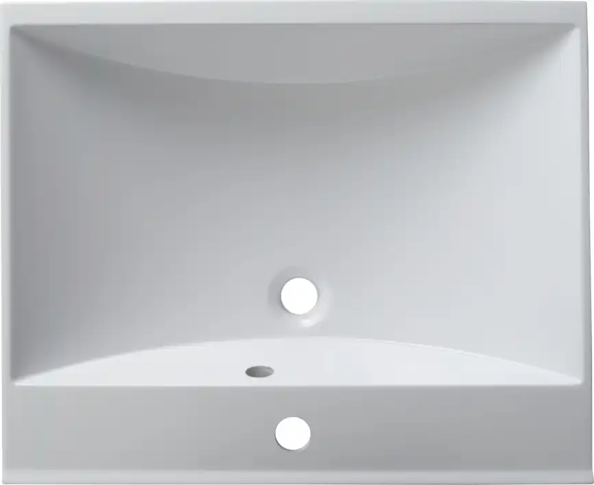 Раковина Aquanet Нота 58 281220 прямоугольная, Белая глянцевая фото 5