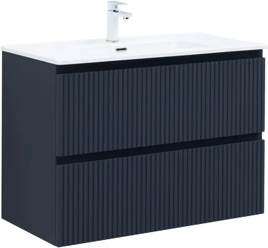 Тумба под раковину Aquanet Джейн (Flat) 90 маренго, подвесная, 335430 фото 1