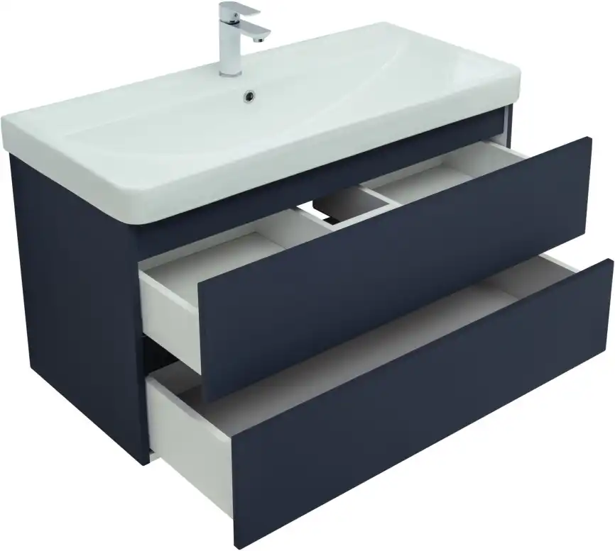 Тумба под раковину Aquanet Вега 2.0 100 маренго, подвесная, 337945 фото 6