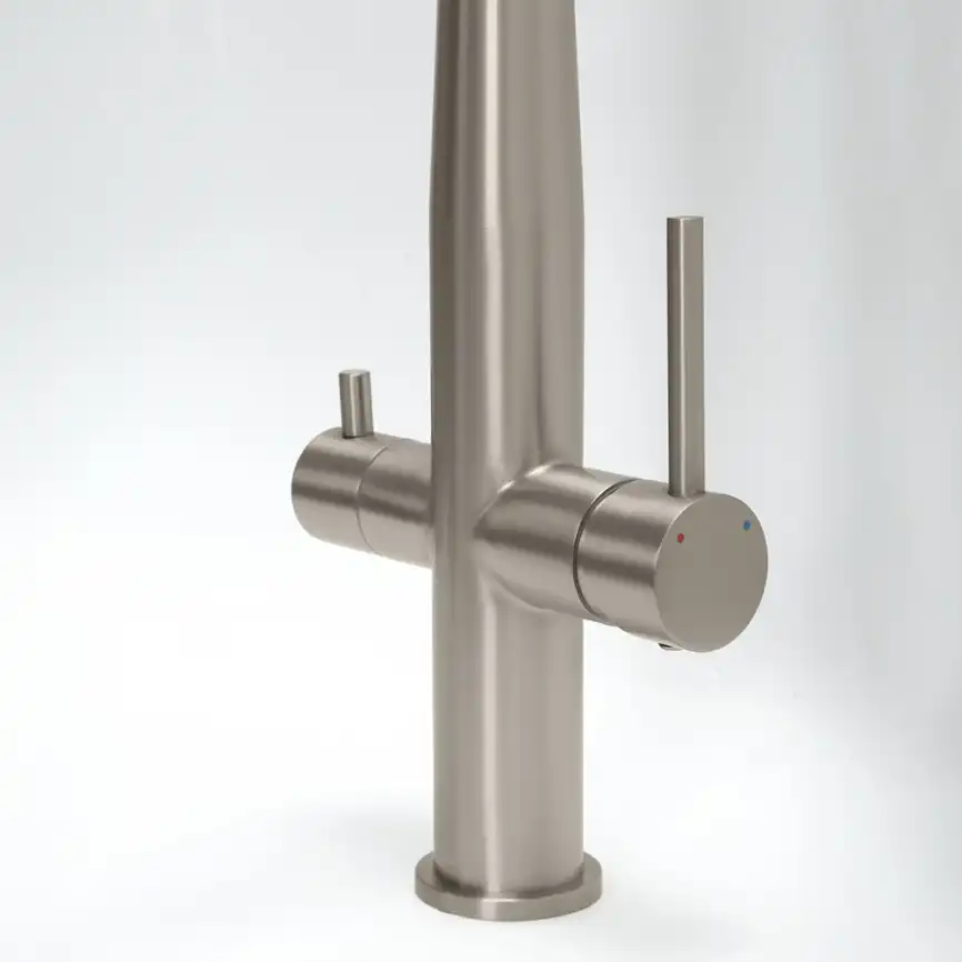 Смеситель для кухни с гибким изливом AVS PureRiver брашированный никель, 811-170-BN фото 5