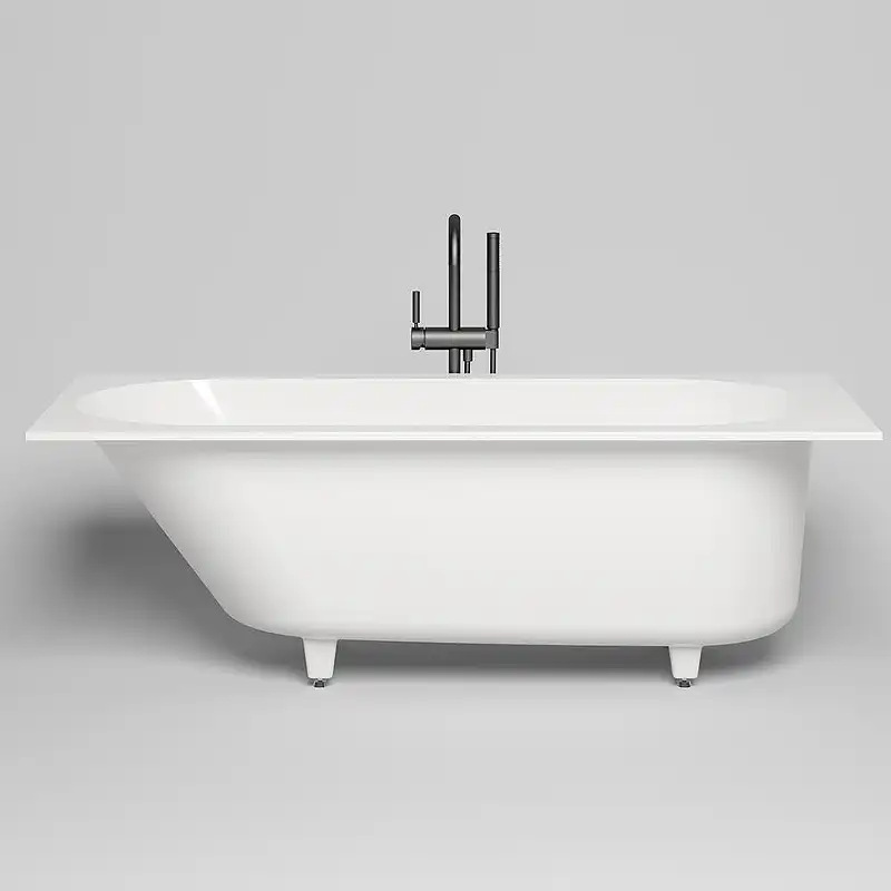 Ванна Salini ORNELLA 170х70 102323M из материала S-Stone, Белая матовая фото 3