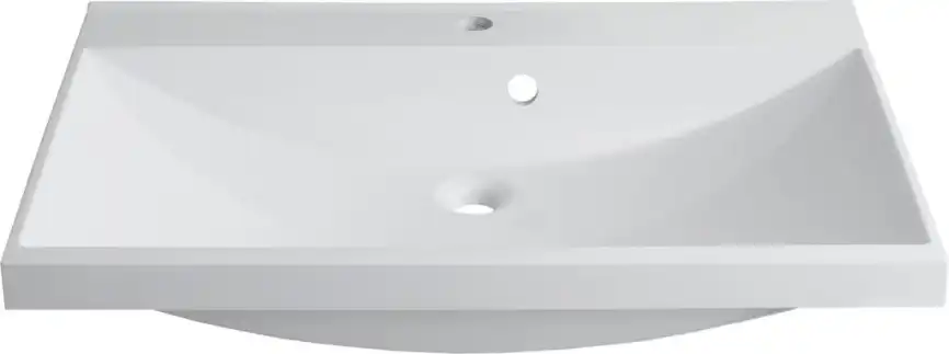 Раковина Aquanet Нота 75 281221 прямоугольная, Белая глянцевая фото 1