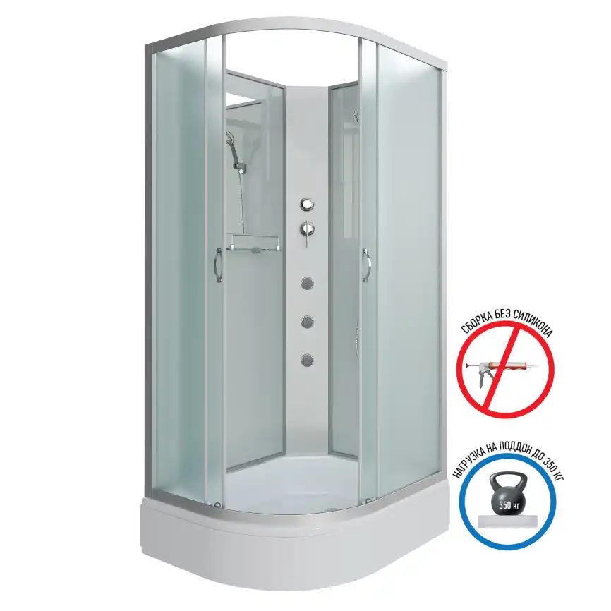 Душевая кабина Niagara Classic 90х80х200 NG-33984-14RBKG средний поддон, с гидромассажем, 339844RBKG фото 1