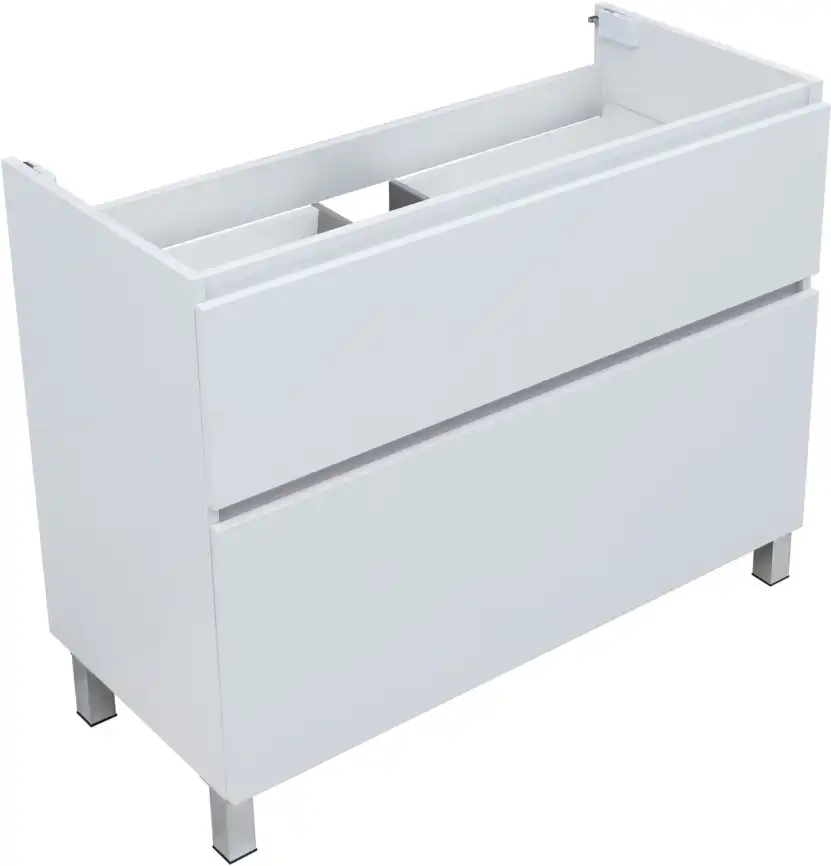Тумба под раковину Aquanet Вега 100 напольная, белый глянец, 344125 фото 11