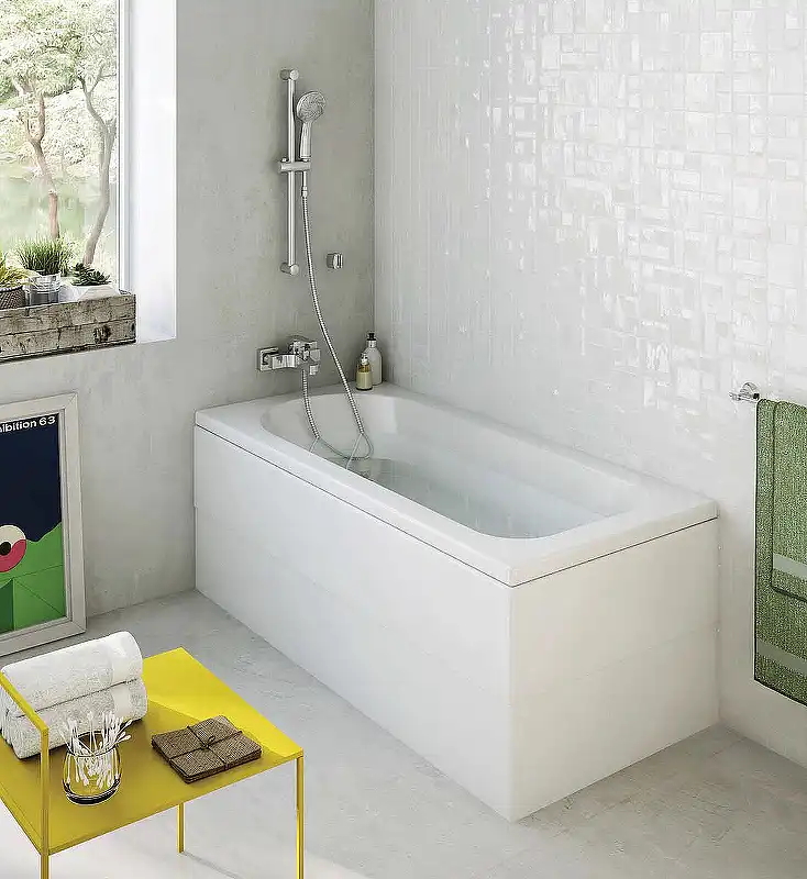 Акриловая ванна Vitra Optimum Neo 150x70 прямоугольная, белая фото 2