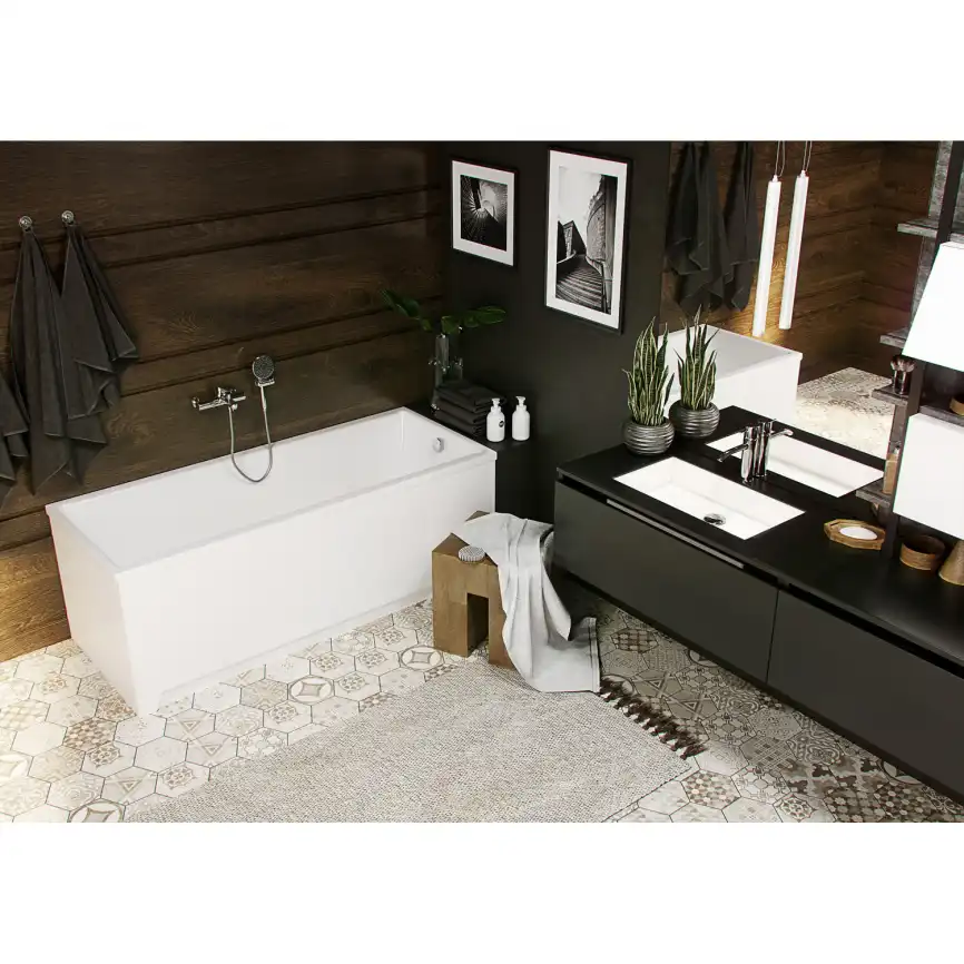 Акриловая ванна Azario LILIANA 150х70 AV.0012150, Пристенная фото 3