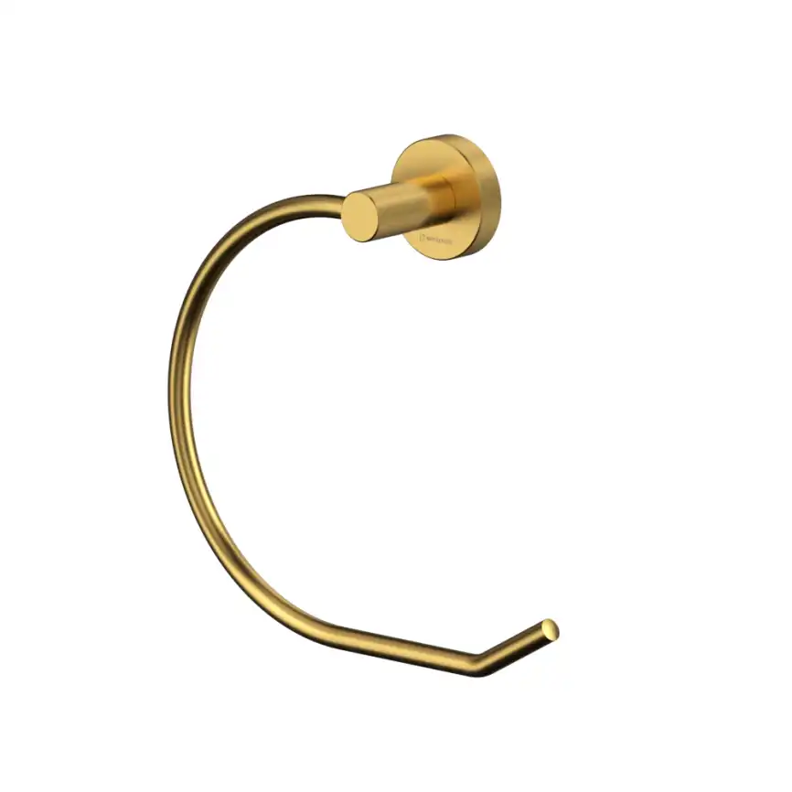 Полотенцедержатель кольцо Whitecross ERGO gold brushed, ER2254GLB, Золото брашированное фото 1