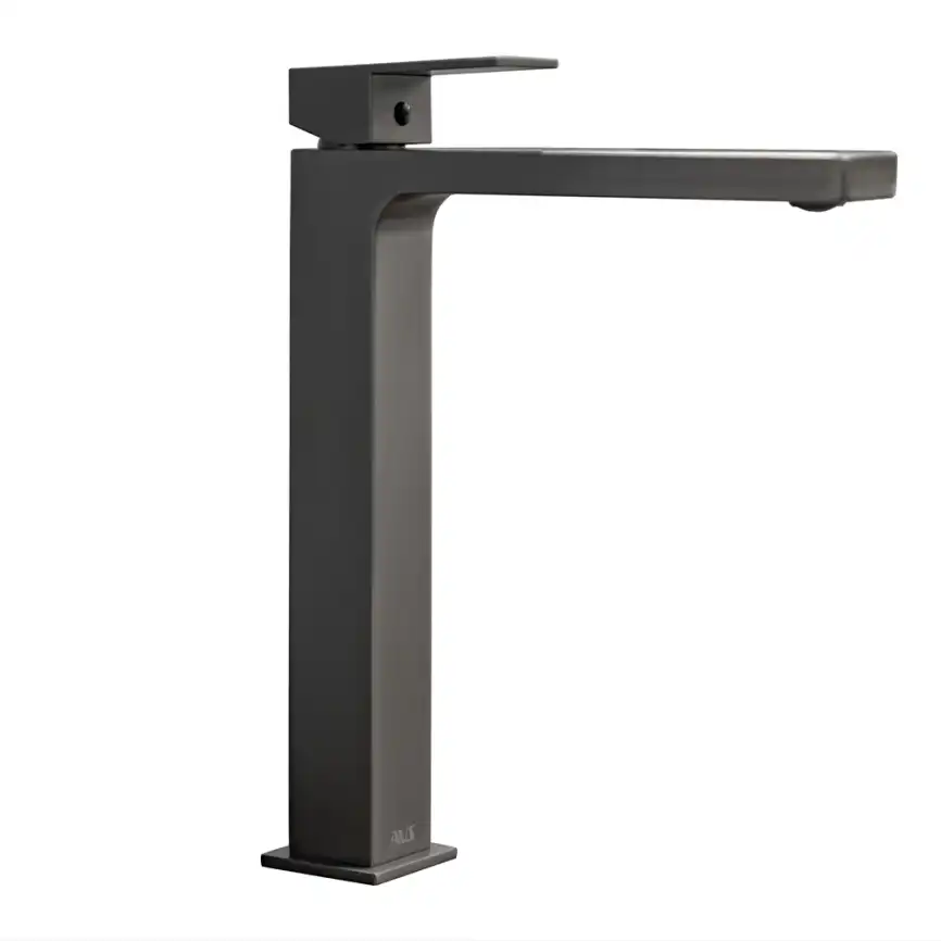 Смесители для раковины AVS Cube 811-201-GM высокий, оружейная сталь фото 3