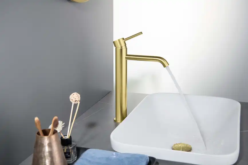 Смеситель для раковины Aquatek Европа AQ1304BG, Золото матовое фото 4