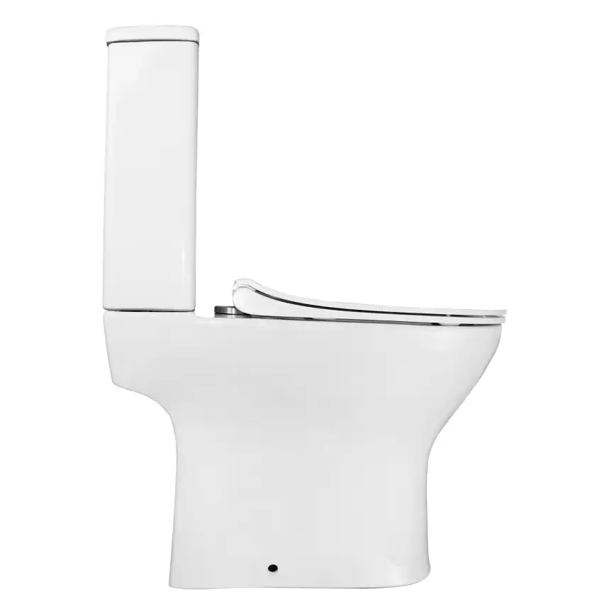 Унитаз-компакт Azario Mist AZ-45  напольный, безободковый, с бачком и сидением микролифт, цвет белый фото 11