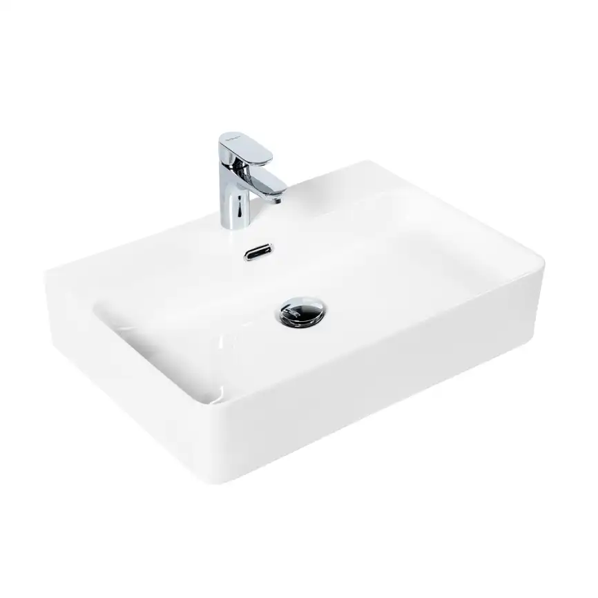 Раковина накладная BelBagno 605х420х135 BB1338, цвет Белый фото 1