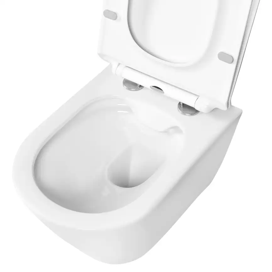 Подвесной унитаз Aquatek Альфа AQ1910-00 безободковый, с сиденьем микролифт, Белый фото 8