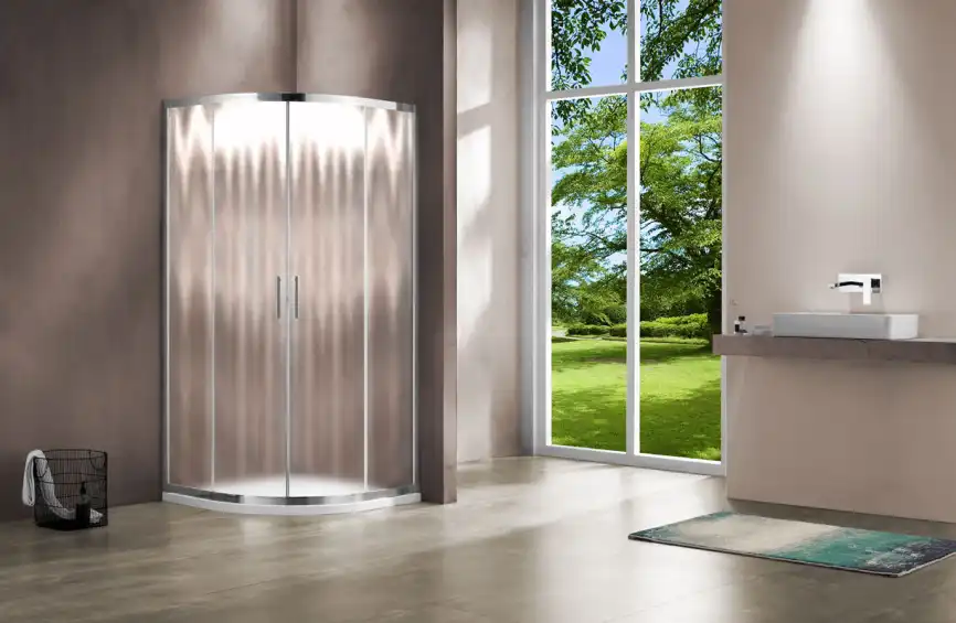 Душевой уголок Vincea Garda 100х100 VSQ-1G100CH, дверь раздвижная, профиль хром, стекло шиншилла фото 2