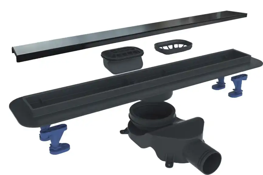 Душевой лоток BELBAGNO LUCE 60 см, BB-LD-LUCE-60-NERO, Черный матовый фото 1