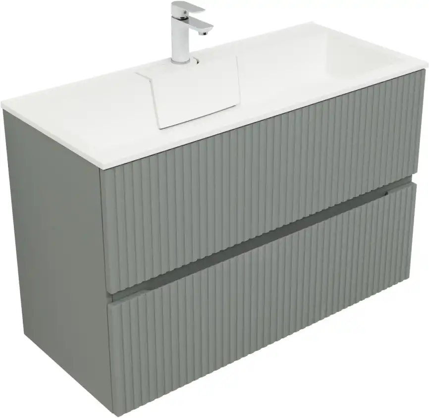 Тумба под раковину Aquanet Джейн 100 мисти грин 313320 фото 1