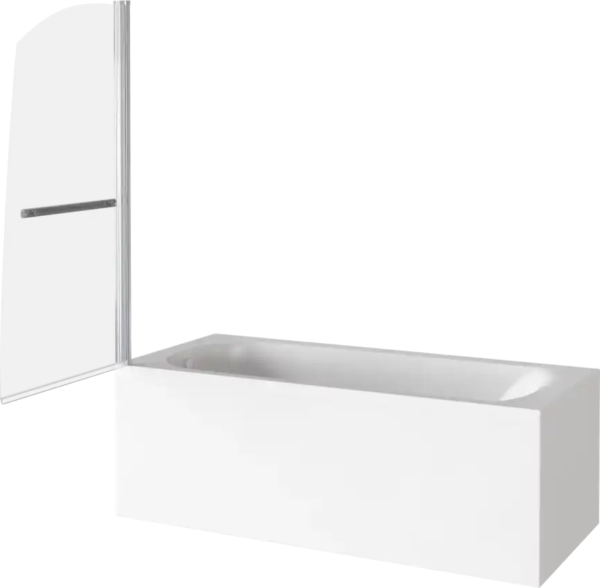 Шторка для ванны Good Door SCREEN R-HT-80-C-CH 80 см, ПД00089, профиль Хром, стекло Прозрачное фото 3