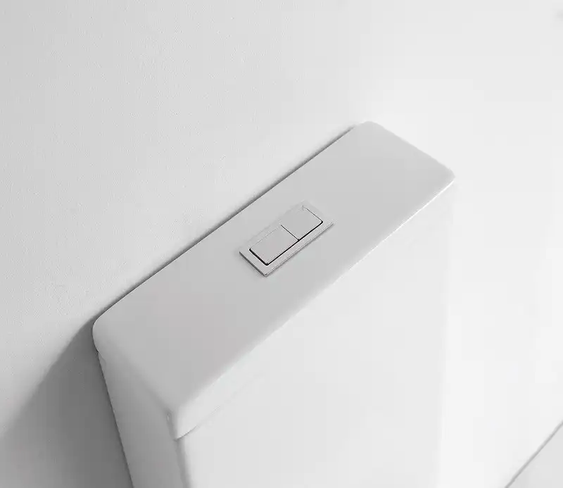 Унитаз-компакт CeramaLux NS-2170, безободковый, с бачком и сидением микролифт Белый фото 7