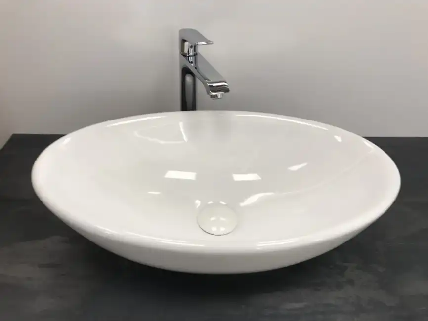 Раковина накладная CeramaLux 520х325х140 9021, цвет Белый фото 3