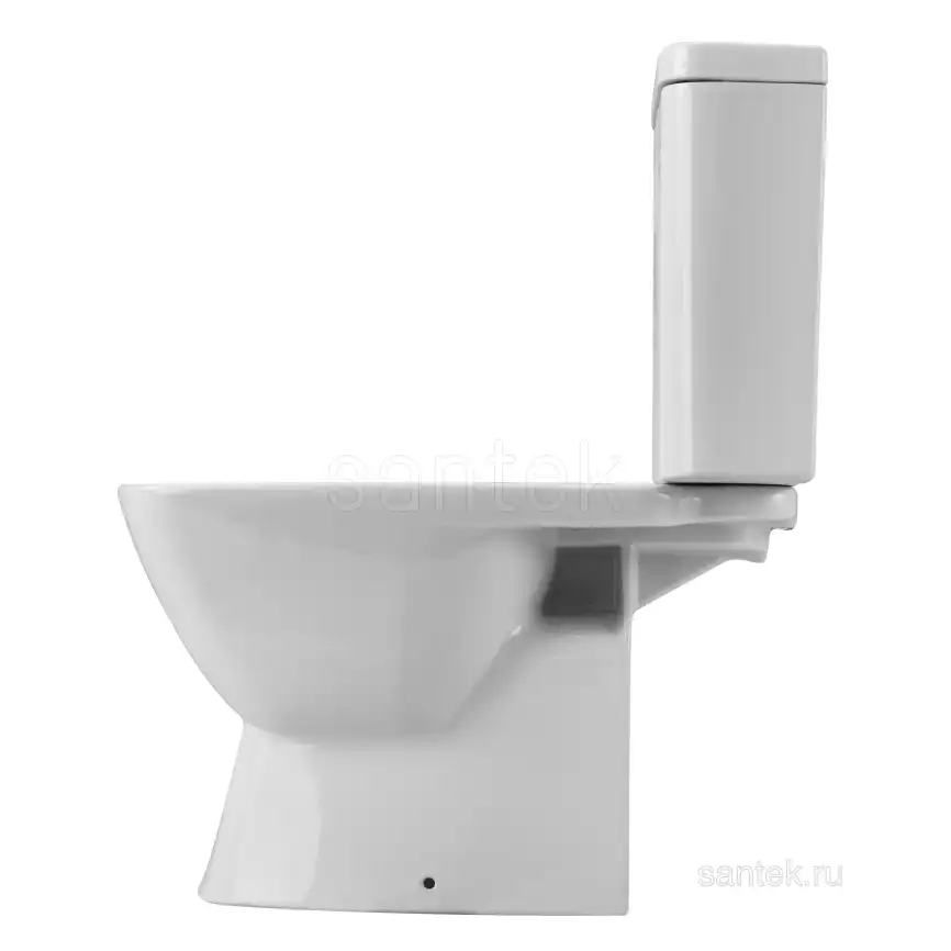 Унитаз-компакт Santek Нео с горизонтальным выпуском, стандарт- 2 реж., дюропласт, микролифт, тонкое 1WH302470 фото 5