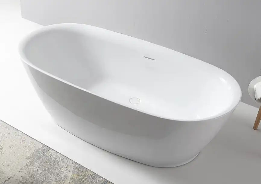 Акриловая ванна Abber 180х84 AB9205, отдельностоящая, Белая глянцевая фото 1