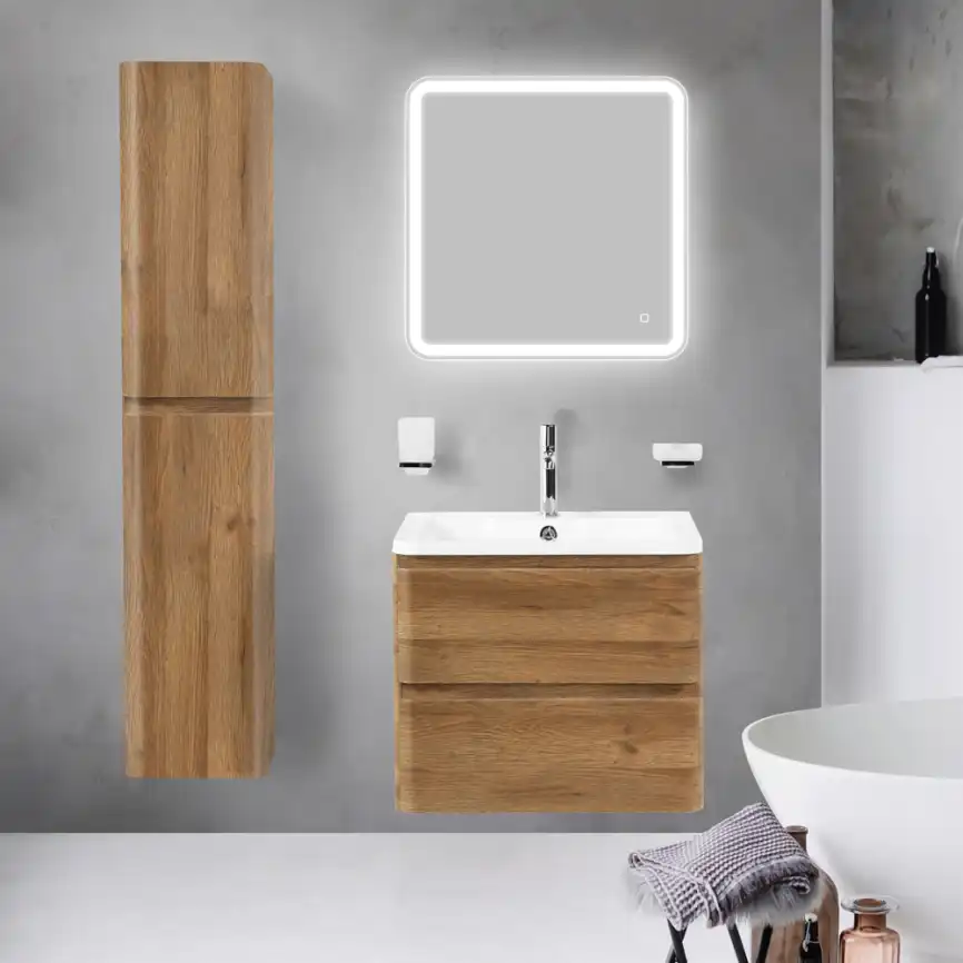 Зеркало BelBagno MARINO 60х60 SPC-MAR-600-600-LED-TCH с подстветкой, сенсорный выключатель фото 8