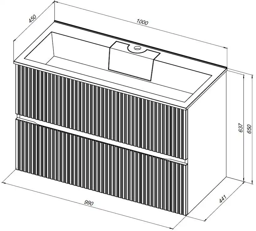 Тумба под раковину Aquanet Джейн 100 мисти грин 313320 фото 2