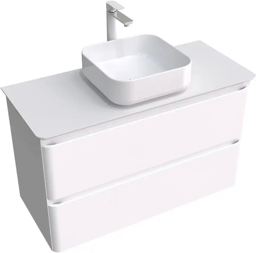 Тумба под раковину Aquanet Эмбер 105 белый матовый 330469 фото 3
