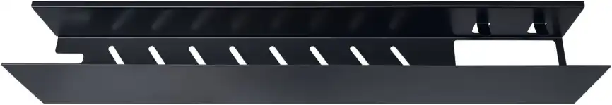 Полка Aquanet Магнум 70x12 черная матовая, с крючками фото 4