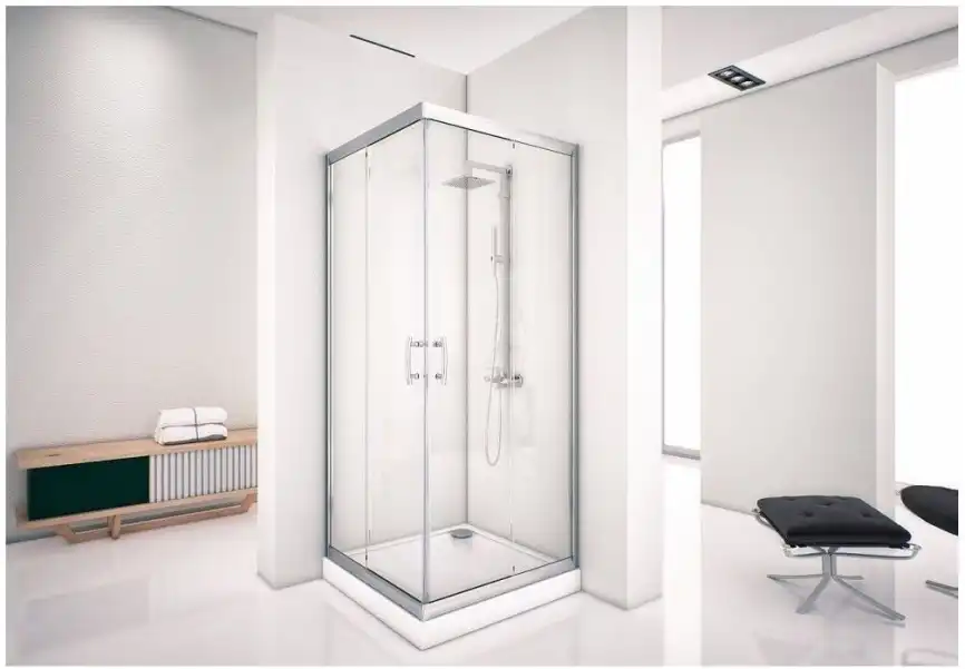 Душевой уголок Aquanet Alfa Cube NAA1142 100x100, прозрачное стекло фото 7