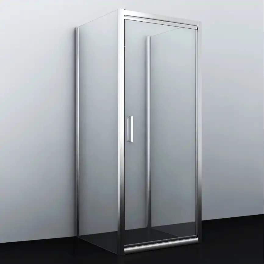 Душевой уголок WasserKRAFT Salm 27I 100х90 27I41 профиль Хром стекло Прозрачное фото 3