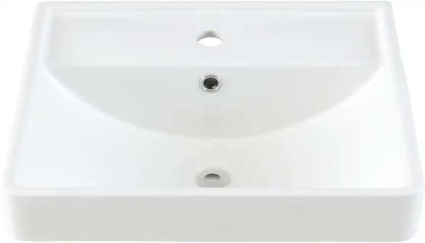Раковина Aquanet Ирис 50 301802 прямоугольная, Белая глянцевая фото 7