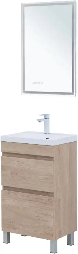 Тумба под раковину Aquanet Нота New 50 дуб светлый, 344137 фото 4