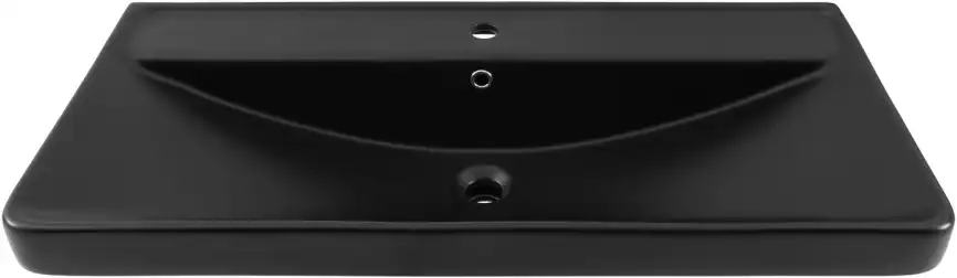 Раковина Aquanet Ирис 100 329251 прямоугольная, Черная матовая фото 6