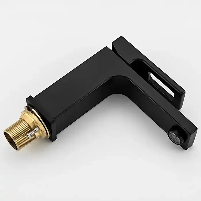 Смеситель для раковины Gappo G1017-6, Черный матовый фото 2