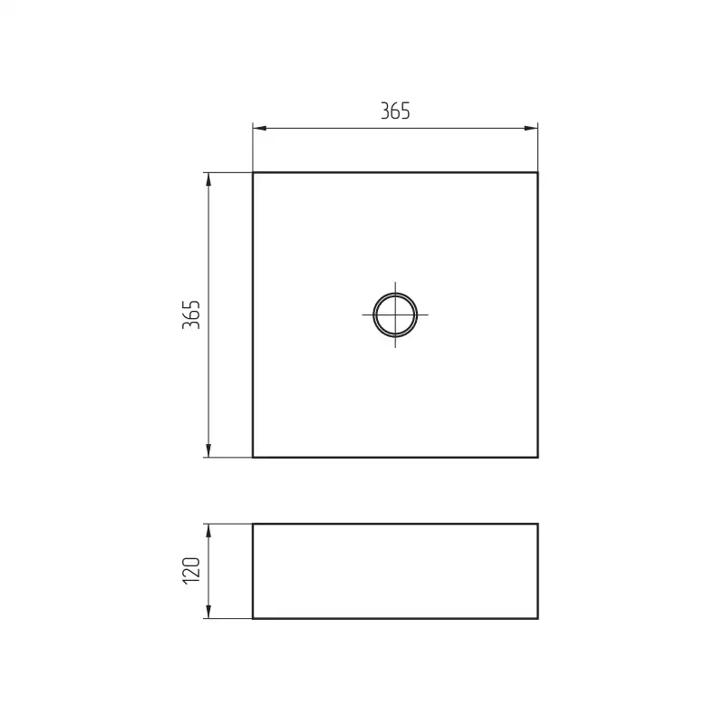 Раковина AVS Мюзикл 37x37 белая, рифленая фото 2