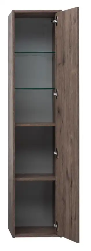 Шкаф-пенал для ванной Aquanet Lino 35 Дуб Веллингтон 253914 фото 6